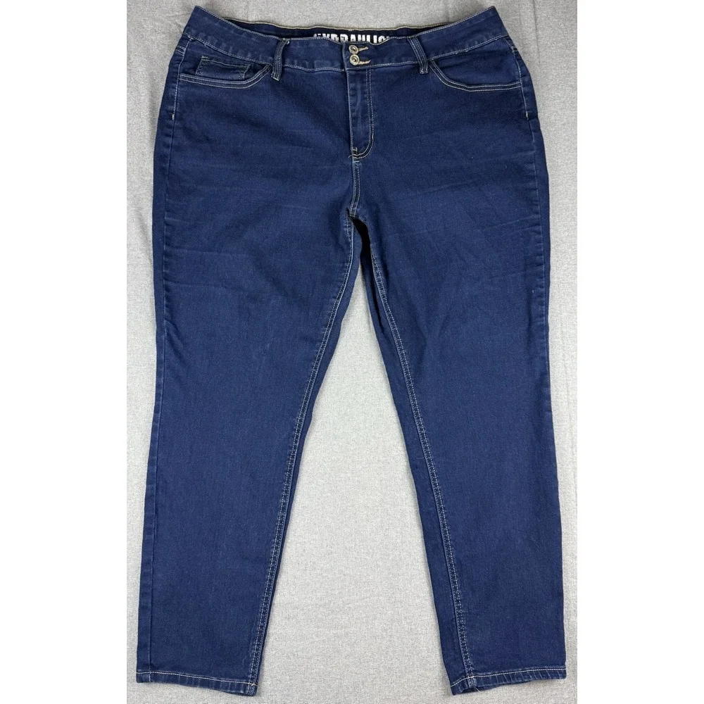 Hydraulic Women's Dark Wash Stretch Jeans Size 22W Plus Size Straight Leg